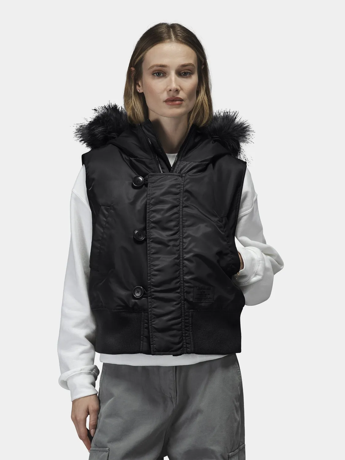Alpha Industries N-2B vesta dama negru XS-XL rezistenta apa
