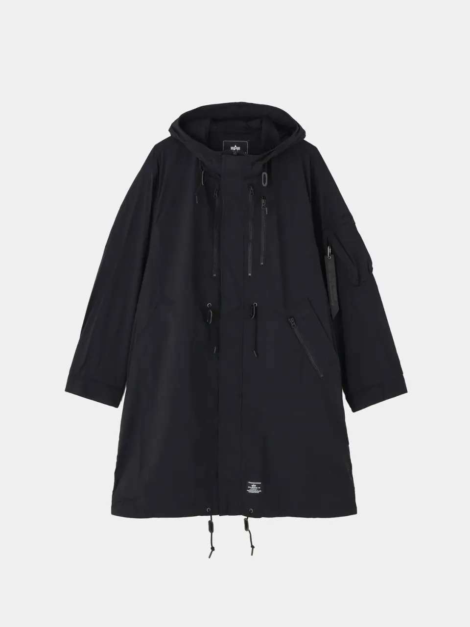 Alpha Industries White Mountaineering M-59 parka negru rezistent apa