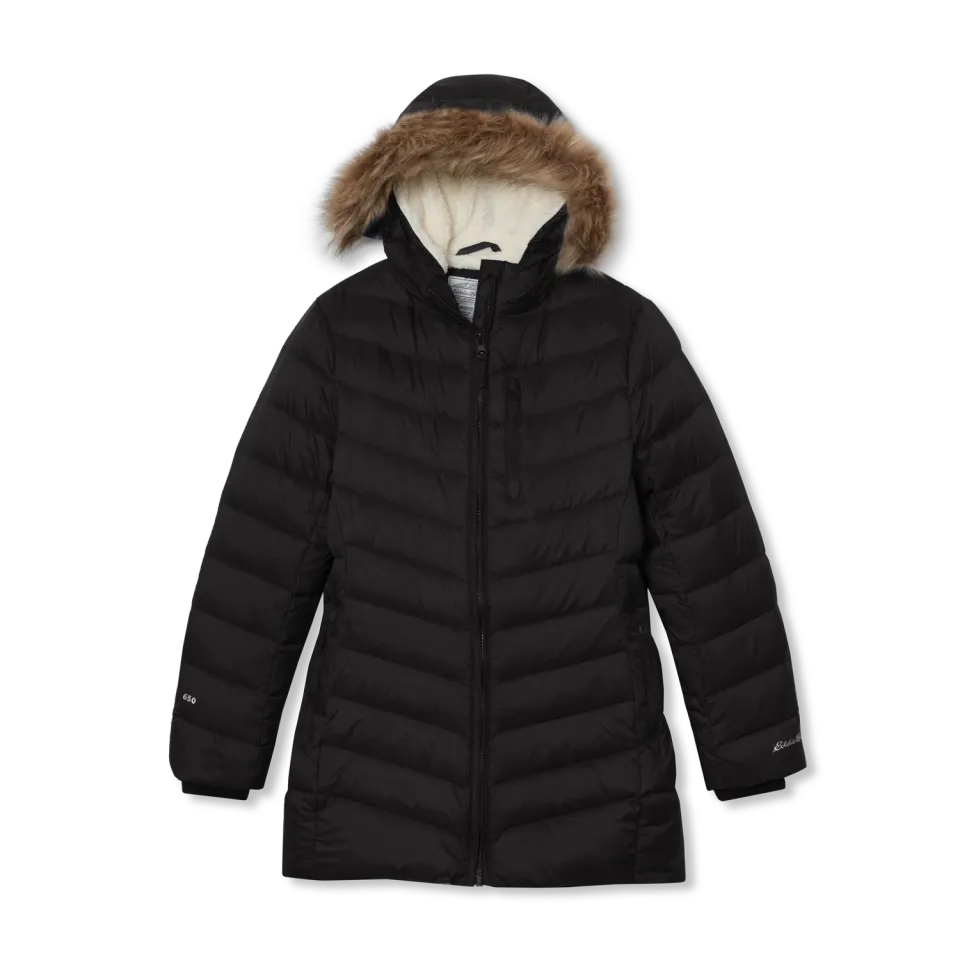 Eddie Bauer Sun Valley Down parka fete Black Onyx calduros