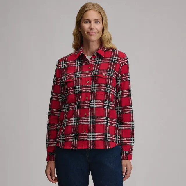 Eddie Bauer Heritage Soft Classic Novelty Flannel camasa Cardinal