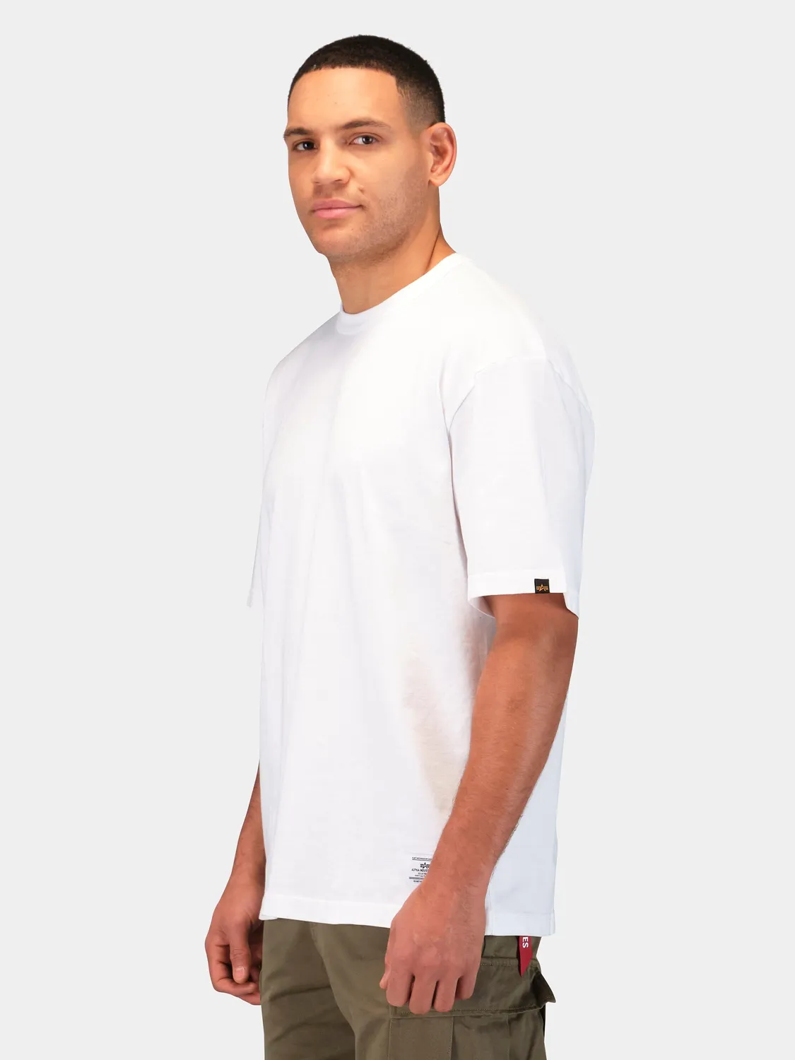 Alpha Industries Relaxed tricou unisex negru bumbac