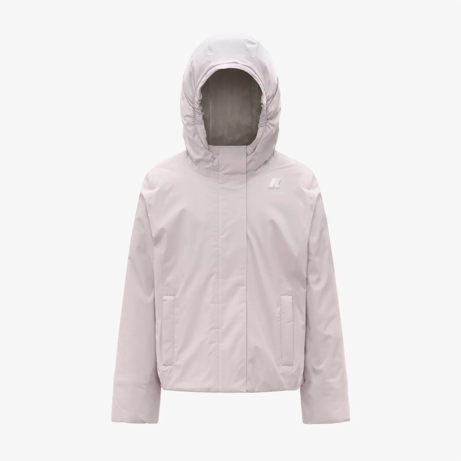K-Way Lily Soft Touch Marmotta geaca fete roz-gri calduroasa