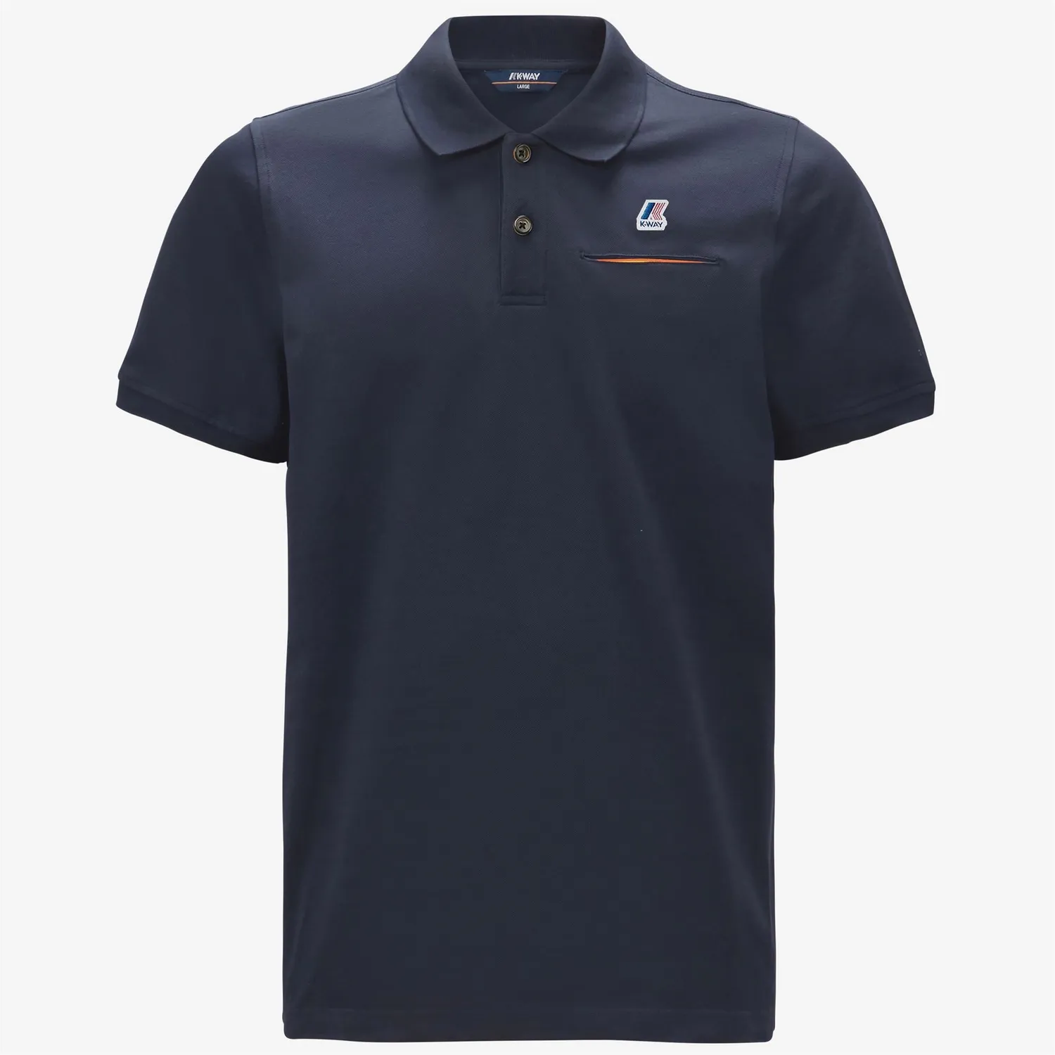 K-Way Briac Stretch polo barbati Blue Depth bumbac