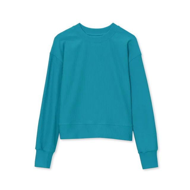 Eddie Bauer Trail Mile Rib bluza fete Tile Blue