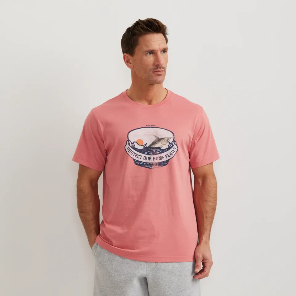 Eddie Bauer Protect The Planet tricou Tangelo bumbac