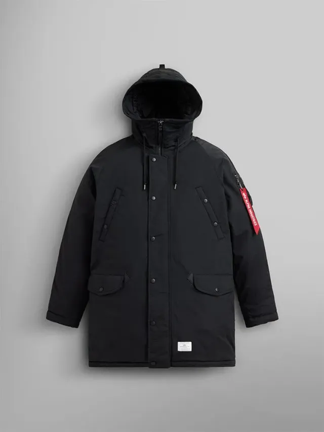 Alpha Industries N-3B Altitude palton parka negru cu gluga