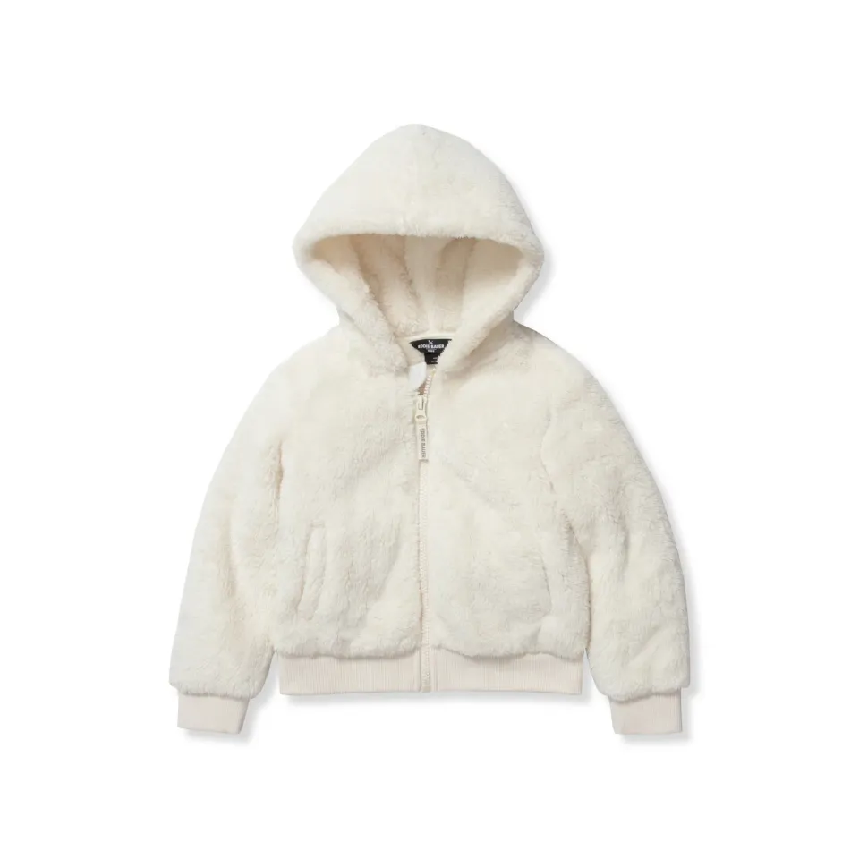 Eddie Bauer Quest geacă polar copii cu glugă crem pufoasă