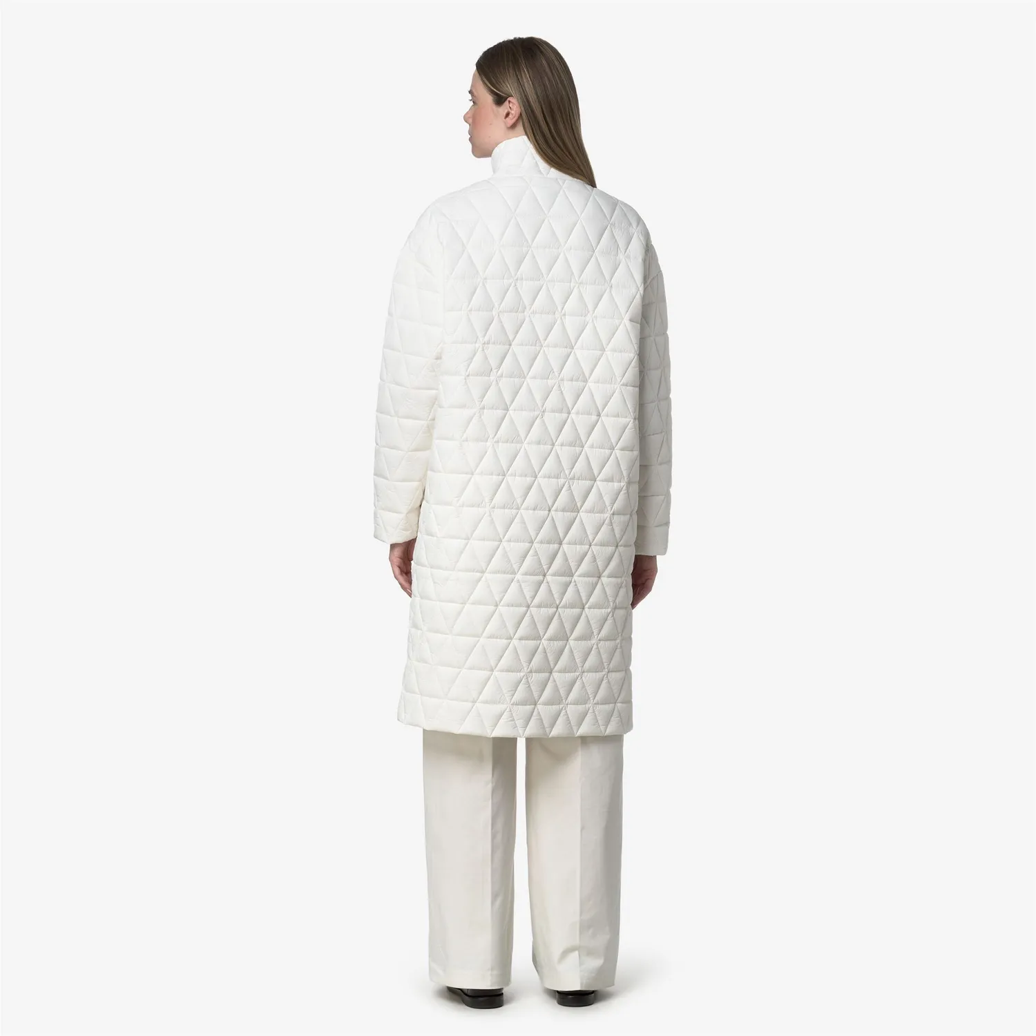 K-Way Sonja Diamond Quilted Warm palton dama alb calduros