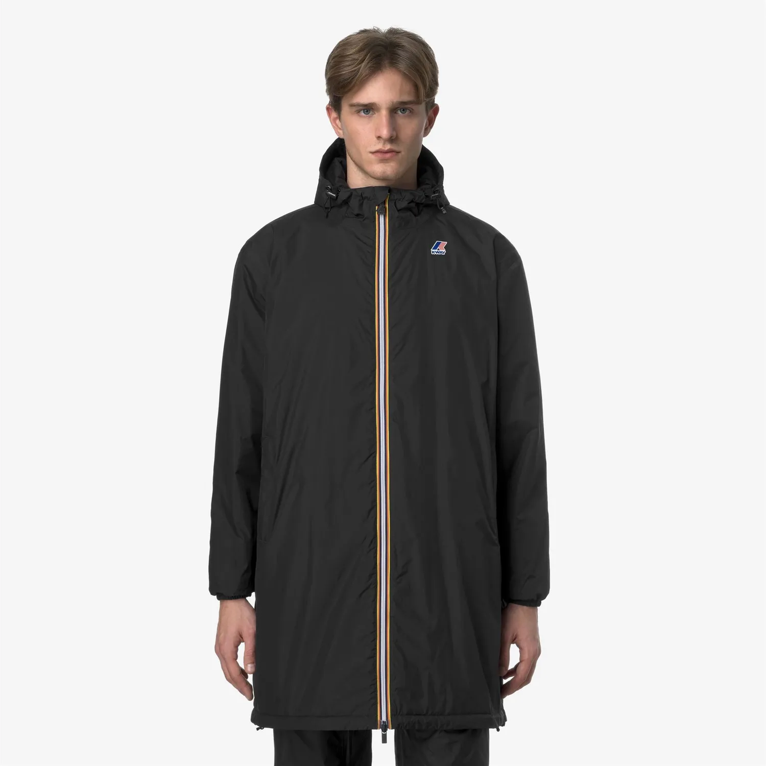 K-Way Le Vrai Eiffel palton negru unisex impermeabil 3/4