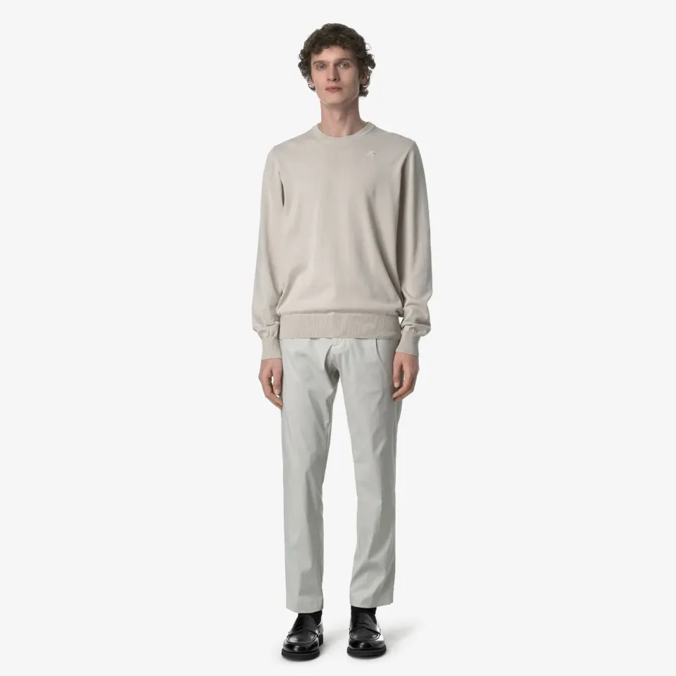 K-Way Ailton Twill Tech pantaloni bărbați bej chino