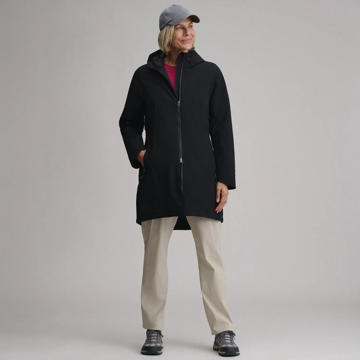 Eddie Bauer Cloud Cap Stretch Insulated parka dama negru călduros