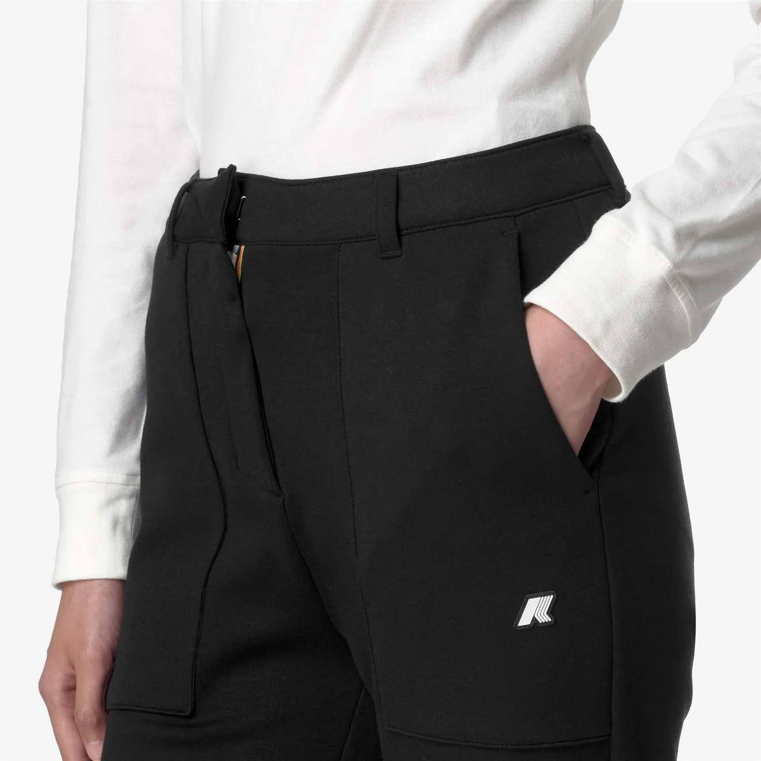 K-Way Janinne Light Spacer pantaloni sport dama negri evazati