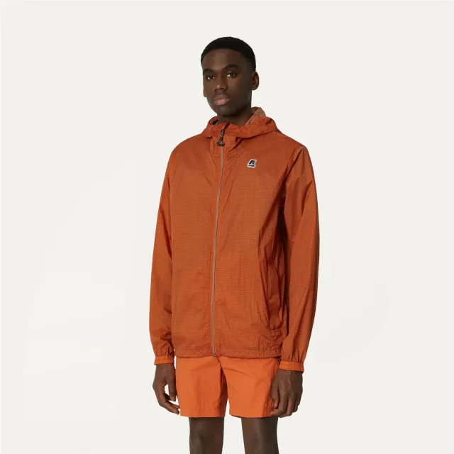 K-Way Cleon Nylon Ripstop geaca portocalie impermeabila