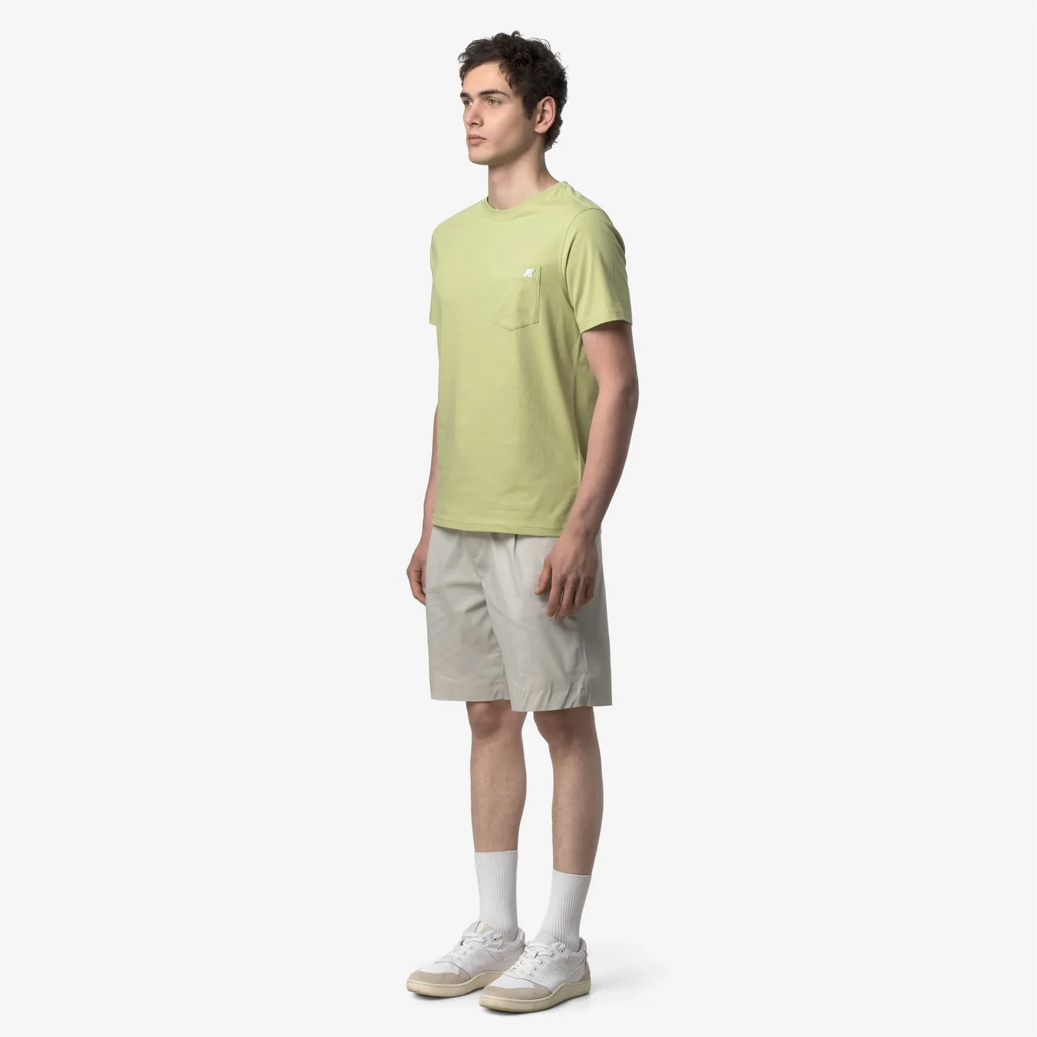 K-Way Sigur Jersey Slim tricou verde bumbac