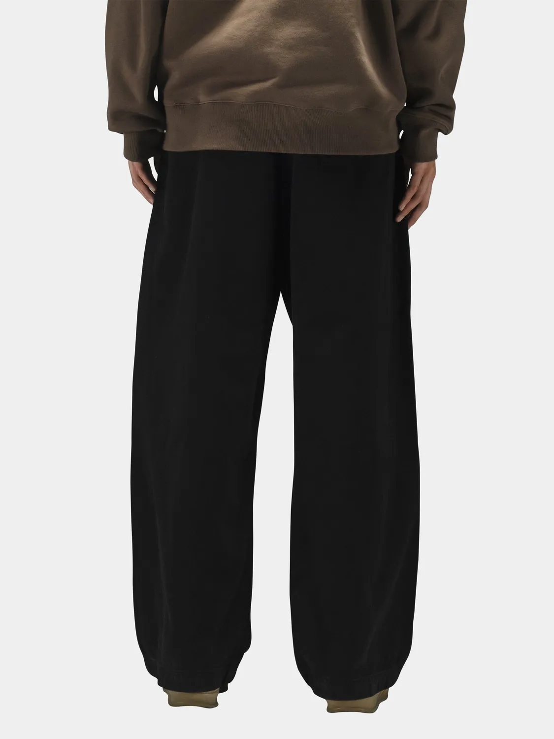 Alpha Industries Oversized Washed pantaloni negri bumbac