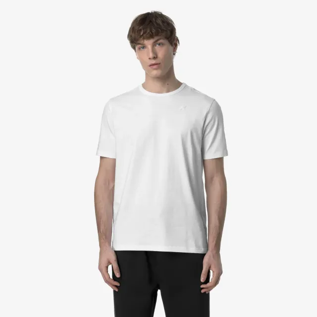 K-Way Adame Light Stretch Jersey tricou barbati alb stretch