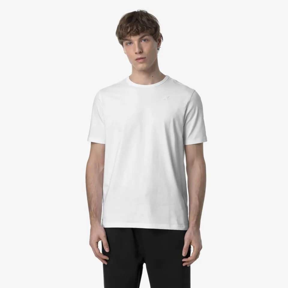 K-Way Adame Light Stretch Jersey tricou barbati alb stretch