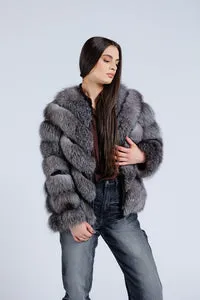Mareus Grey Frost 273 haina blana vulpe dama gri scurta