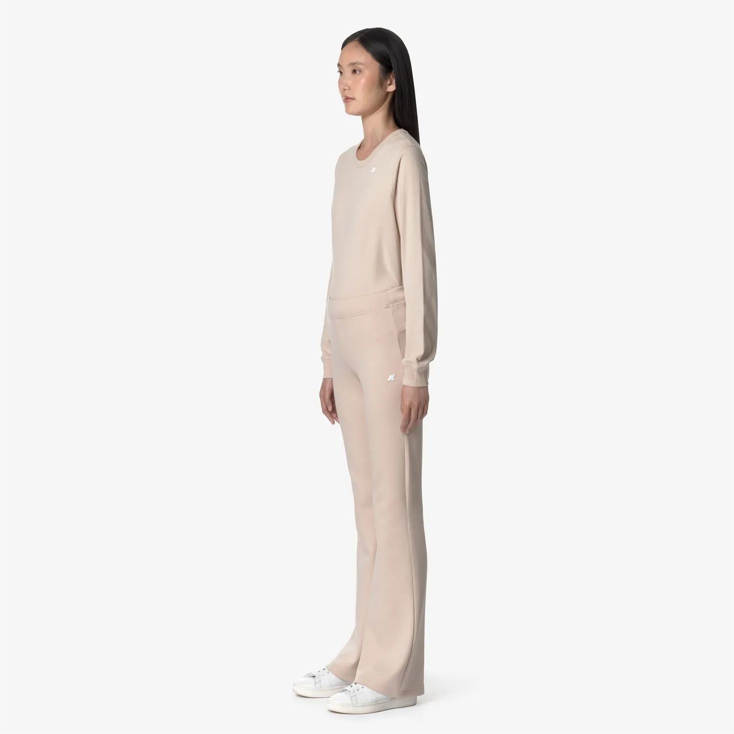 K-Way Jenny pantaloni sport damă roz Pink Tint evazați