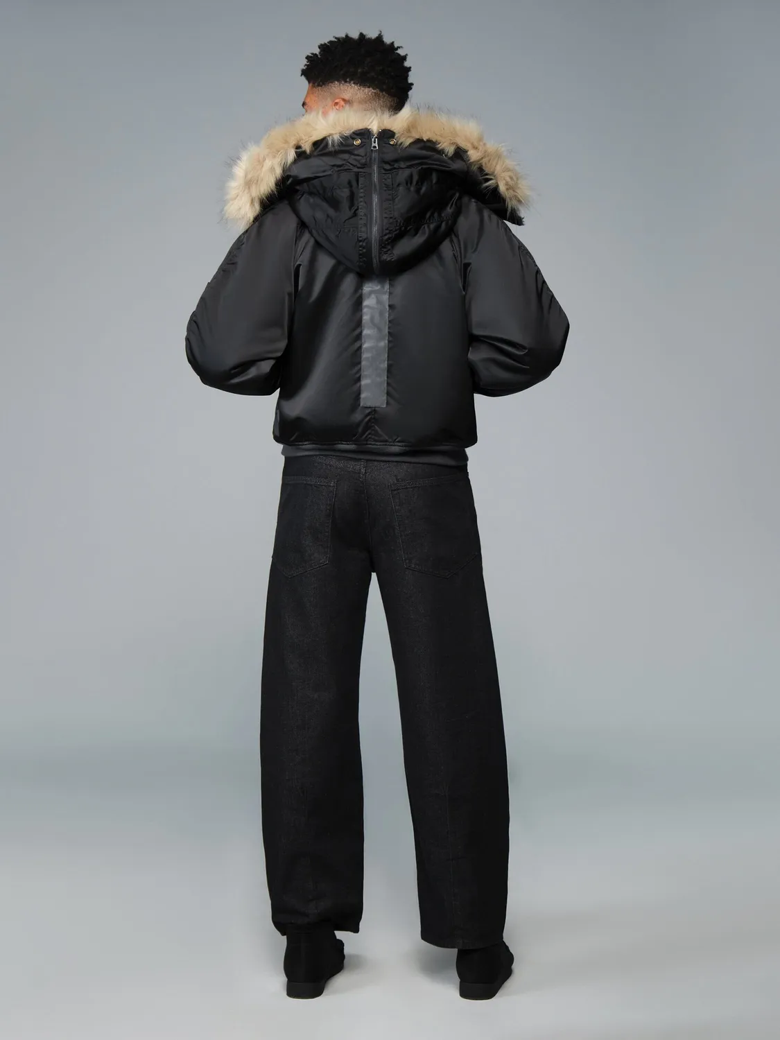 Alpha Industries N-2B 1950s palton negru ger extrem