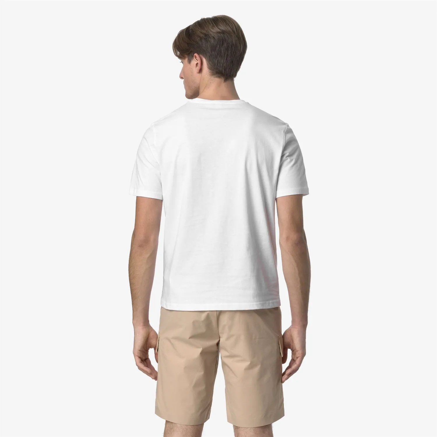 K-Way Sigur Jersey Slim tricou barbati White bumbac