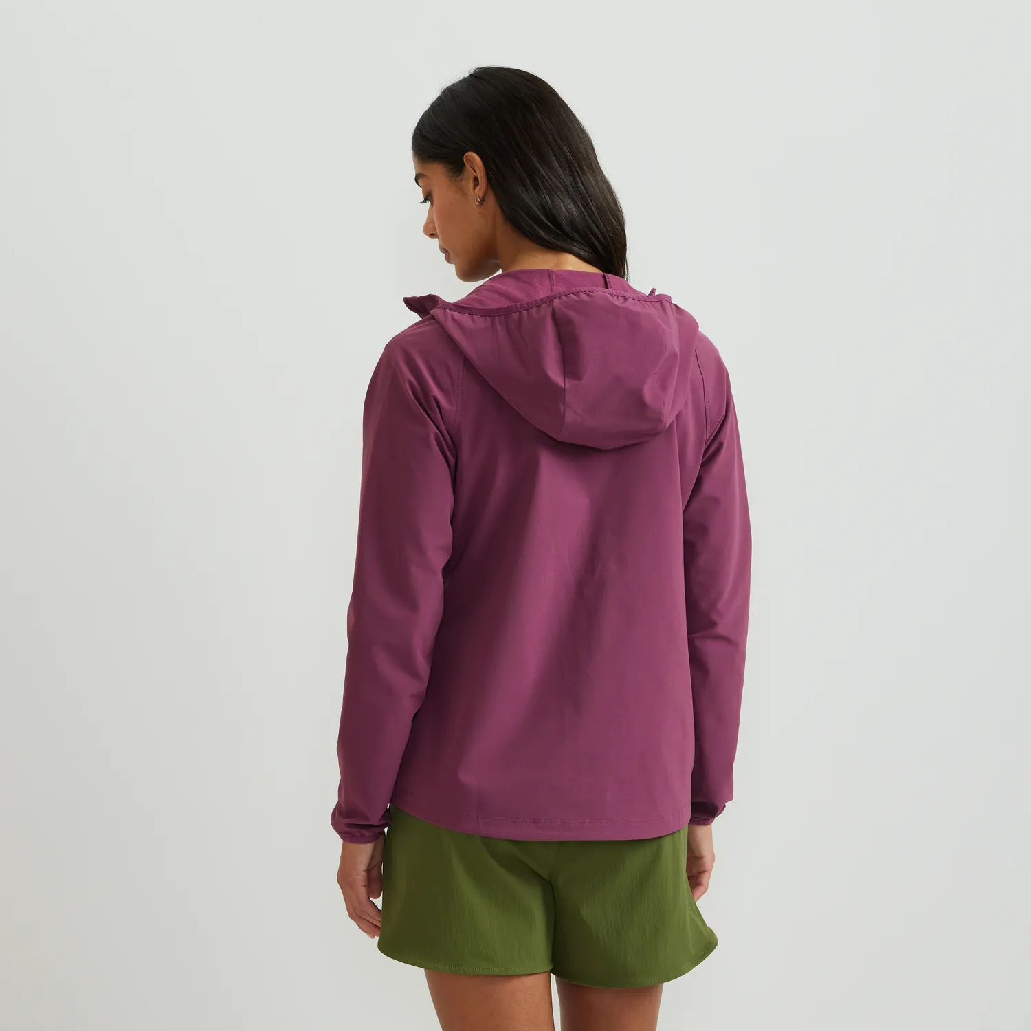 Eddie Bauer Stratify Soft Shell hanorac dama Wine impermeabil