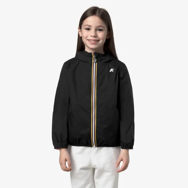 K-Way Lily Plus.2 Double geaca fete negru-roz reversibila
