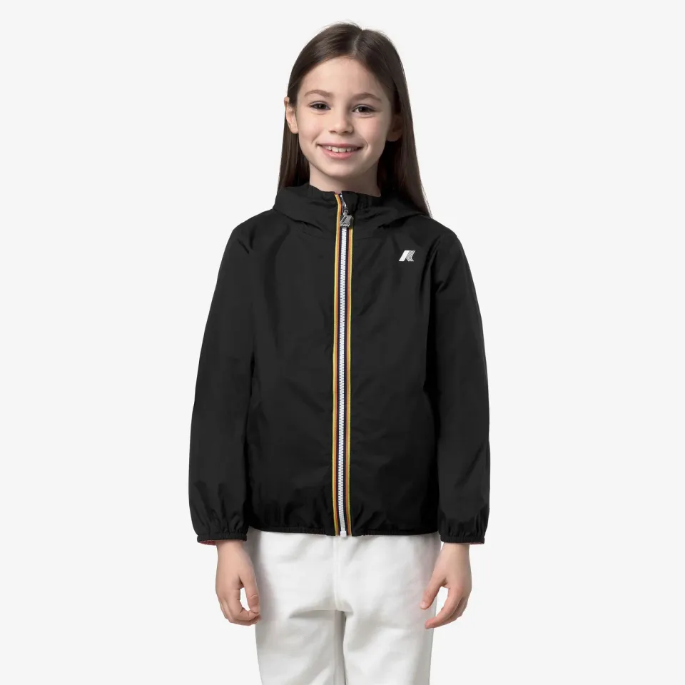 K-Way Lily Plus.2 Double geaca fete negru-roz reversibila