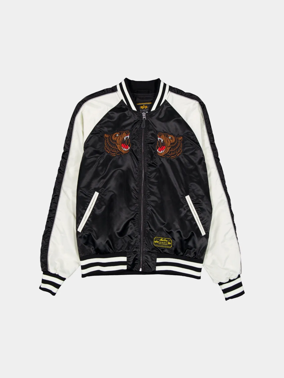 Alpha Industries MA-1 NBA All Star geaca negru-alb rezistenta