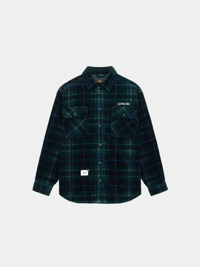 UNFRM Flannel camasa barbati verde maslinie flanel
