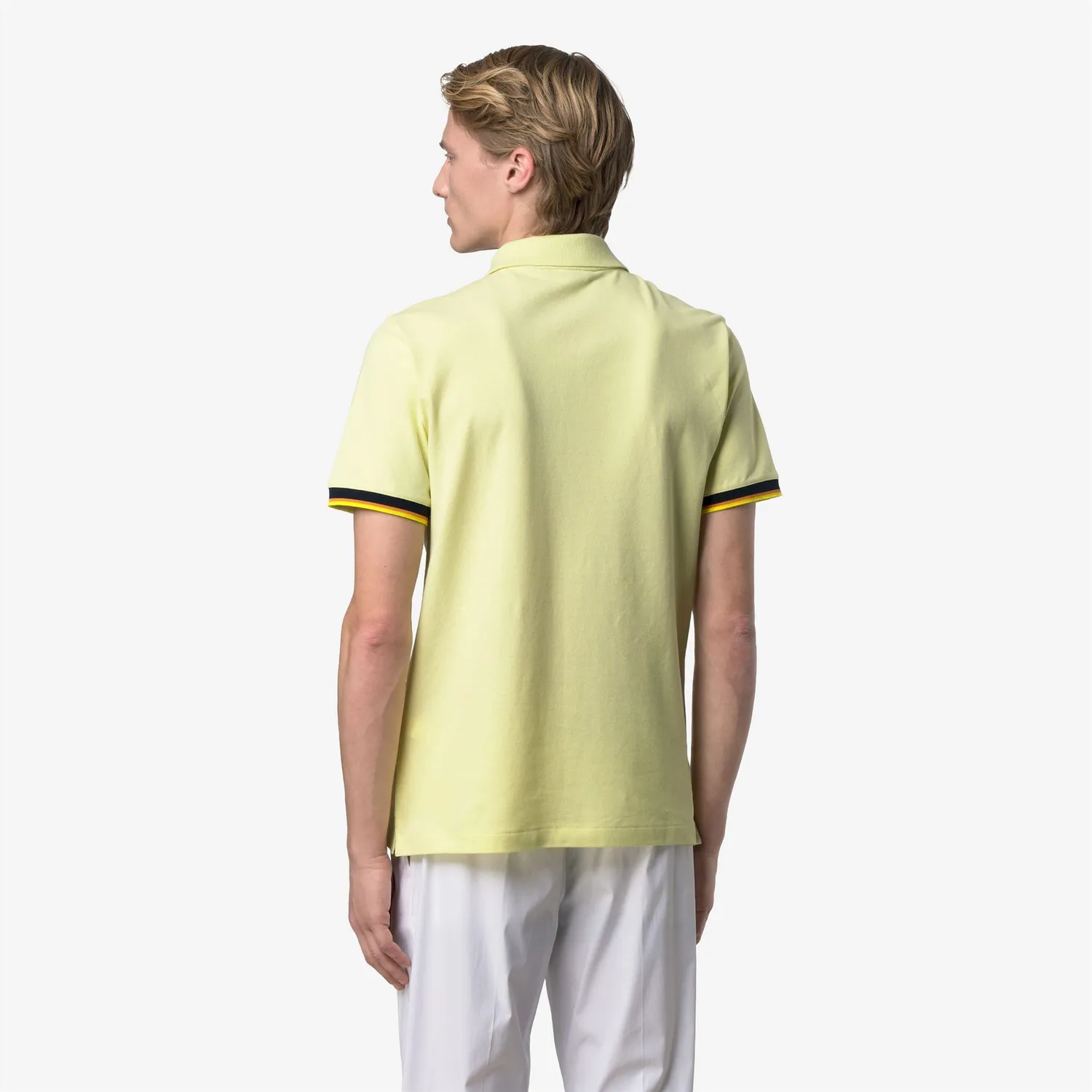 K-Way Vincent Pique Slim polo barbati galben lime