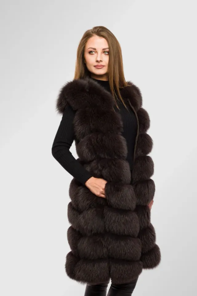 Mareus Chocolate 322 vesta blana vulpe dama ciocolatie