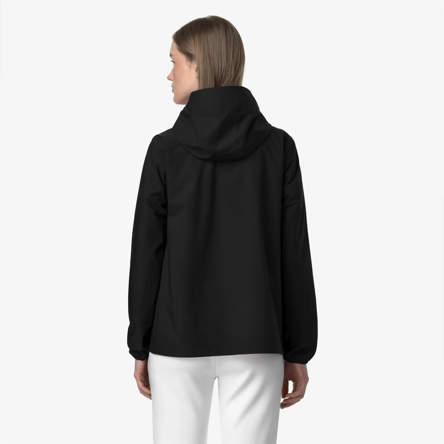 K-Way Marguerite Stretch Dot geaca dama negru lunga