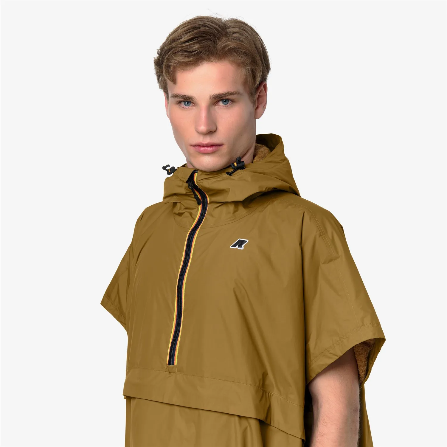 K-Way Hendaye poncho Brown Bistre impermeabil L