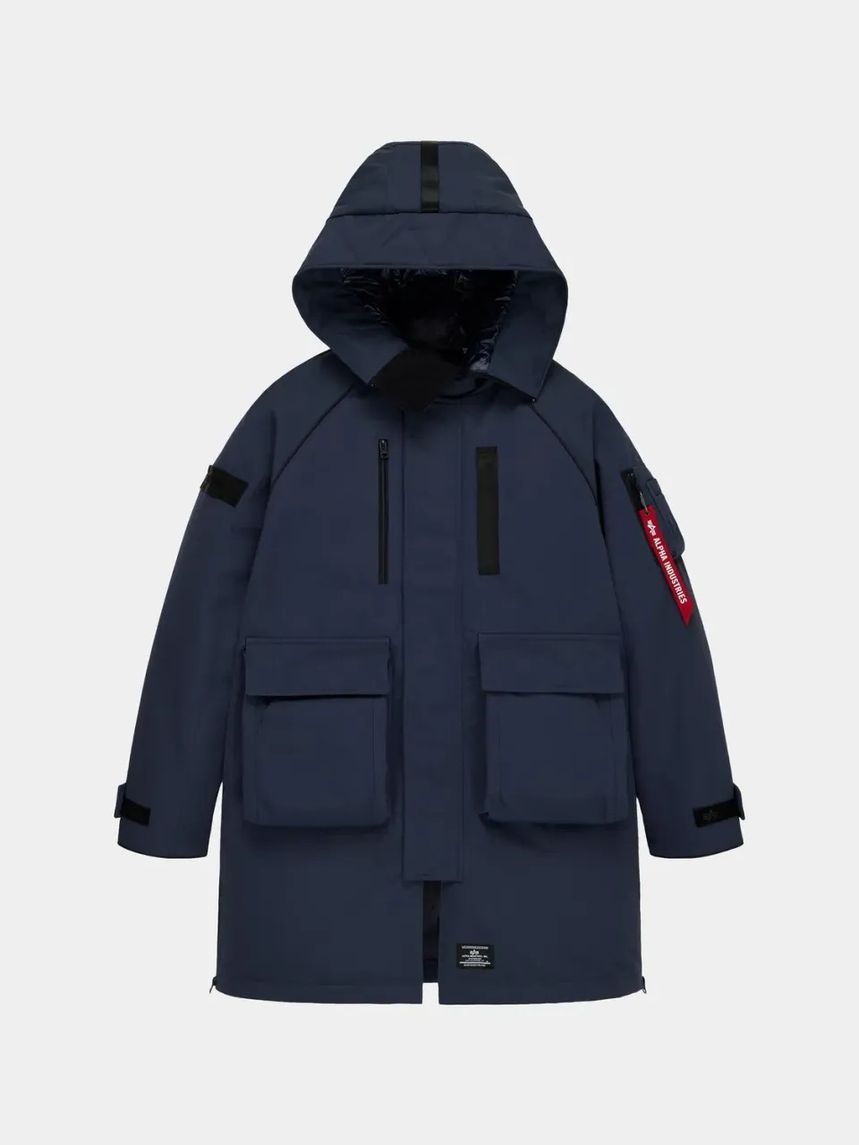 Alpha Industries Sergeant Puffer Parka palton albastru puf
