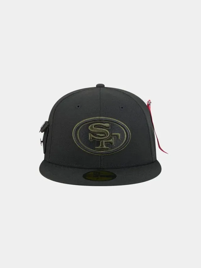 Alpha Industries San Francisco 49ers 59Fifty șapcă neagră fitted