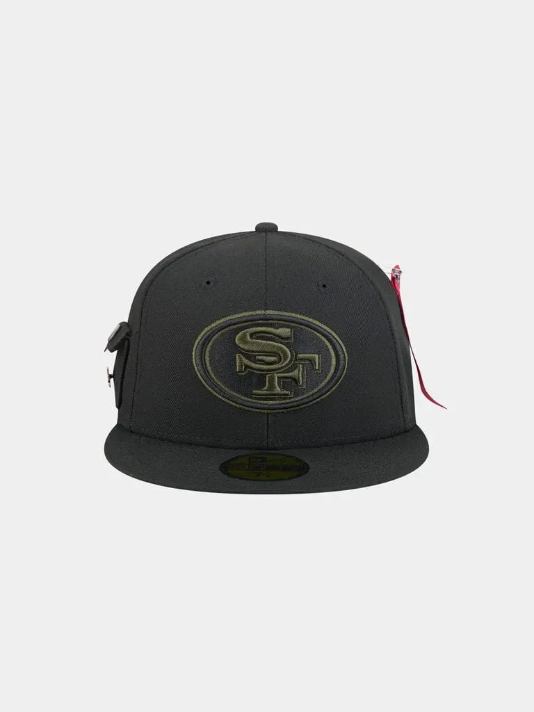 Alpha Industries San Francisco 49ers 59Fifty șapcă neagră fitted