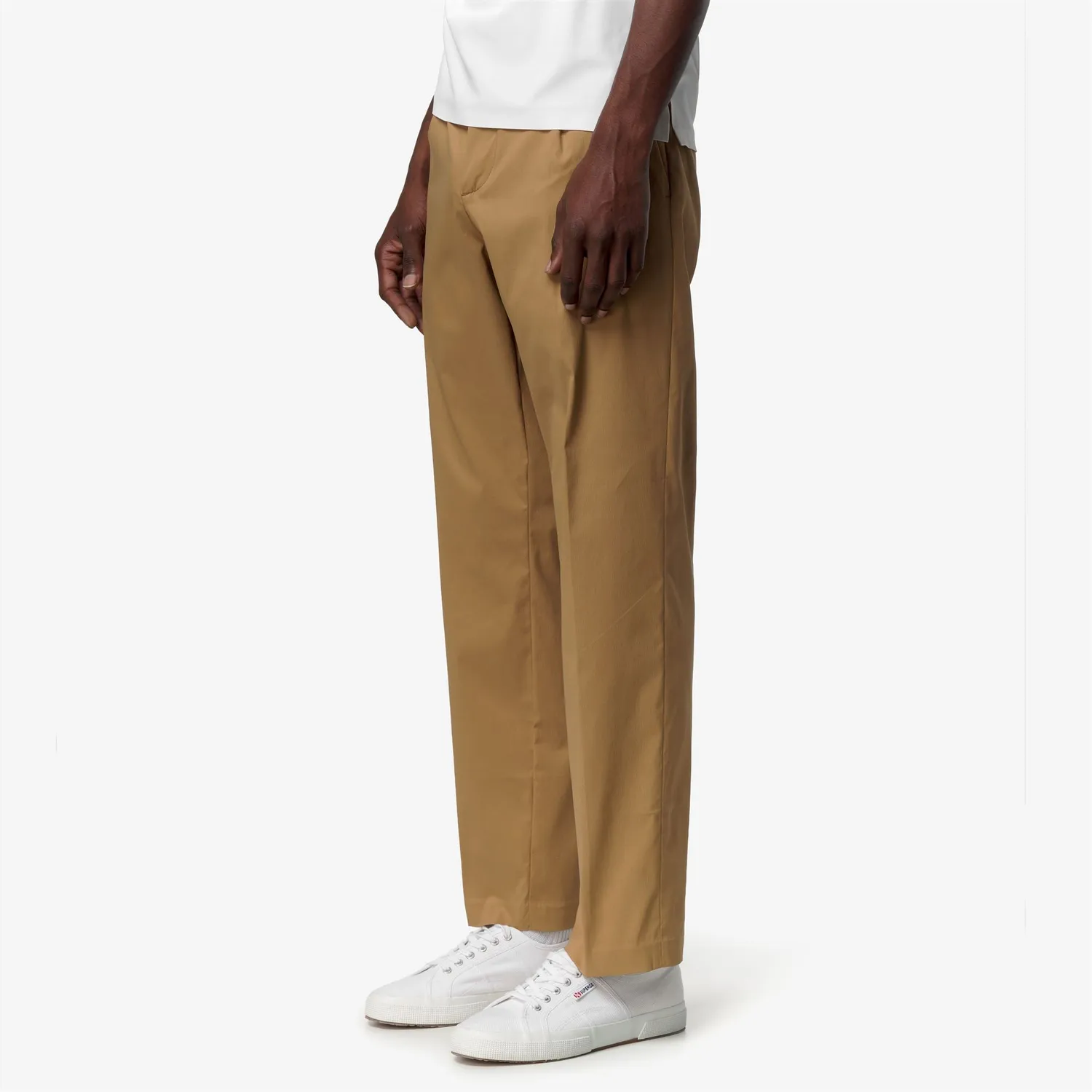 K-Way Ralph pantaloni chino bărbați maro stretch