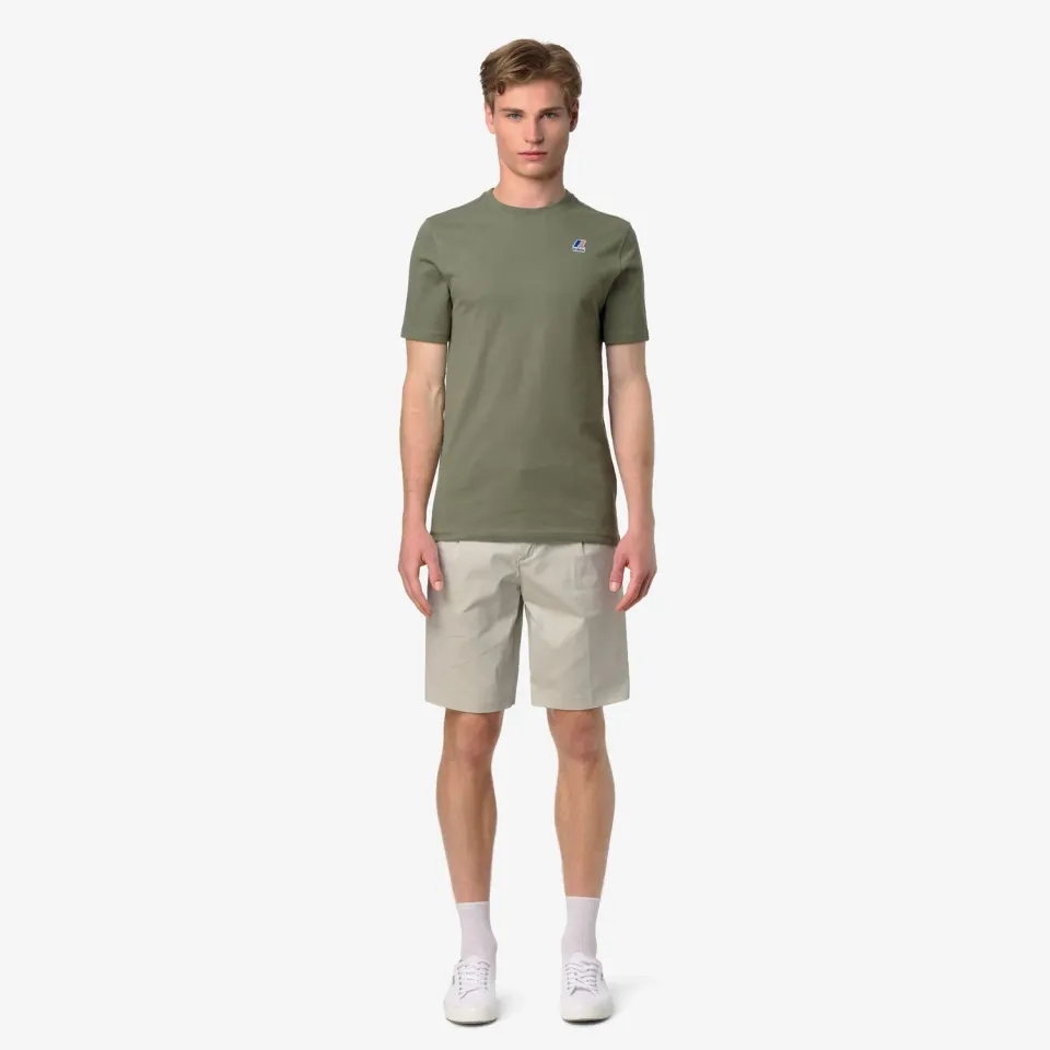 K-Way Odom tricou bărbați verde bumbac 180g