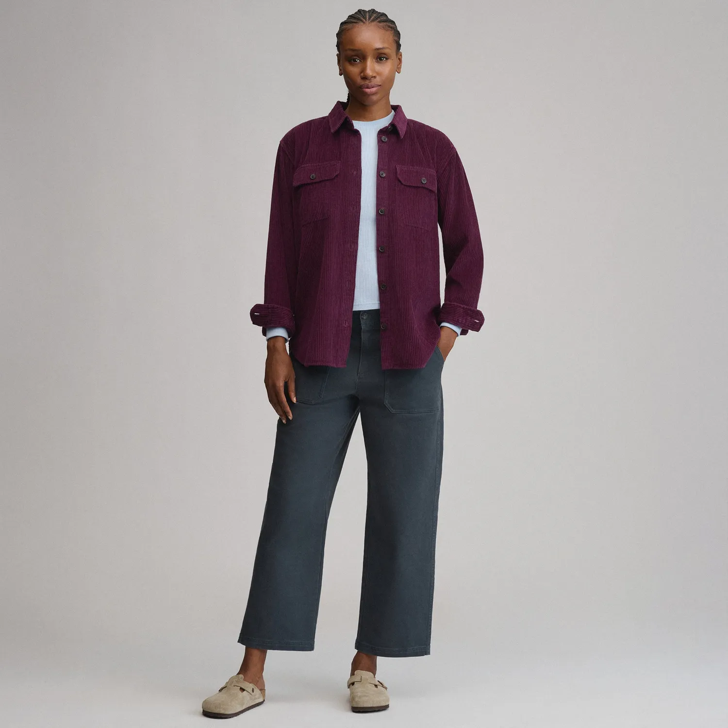 Eddie Bauer Canyons Boyfriend camasa cord roz