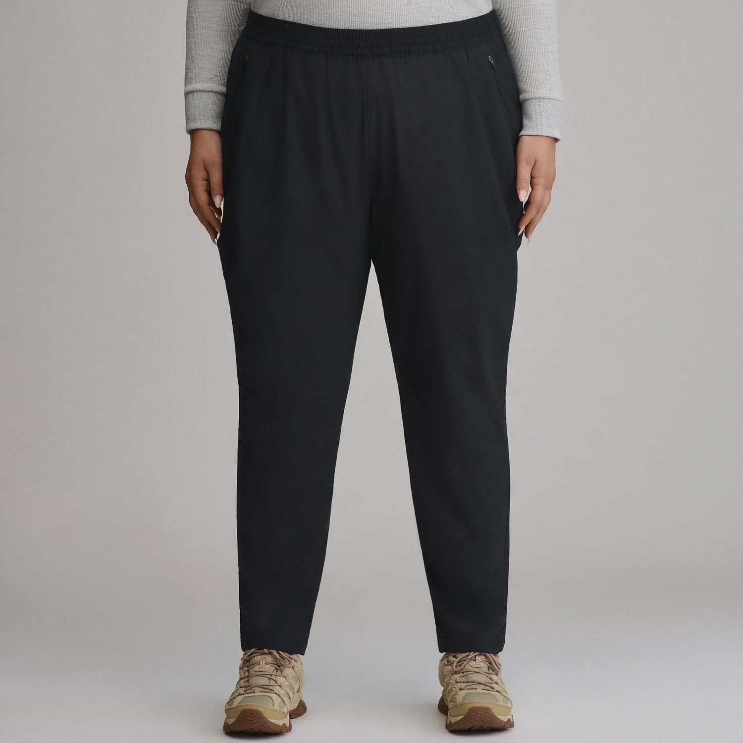 Eddie Bauer Scout Pantaloni dama Black captusiti fleece