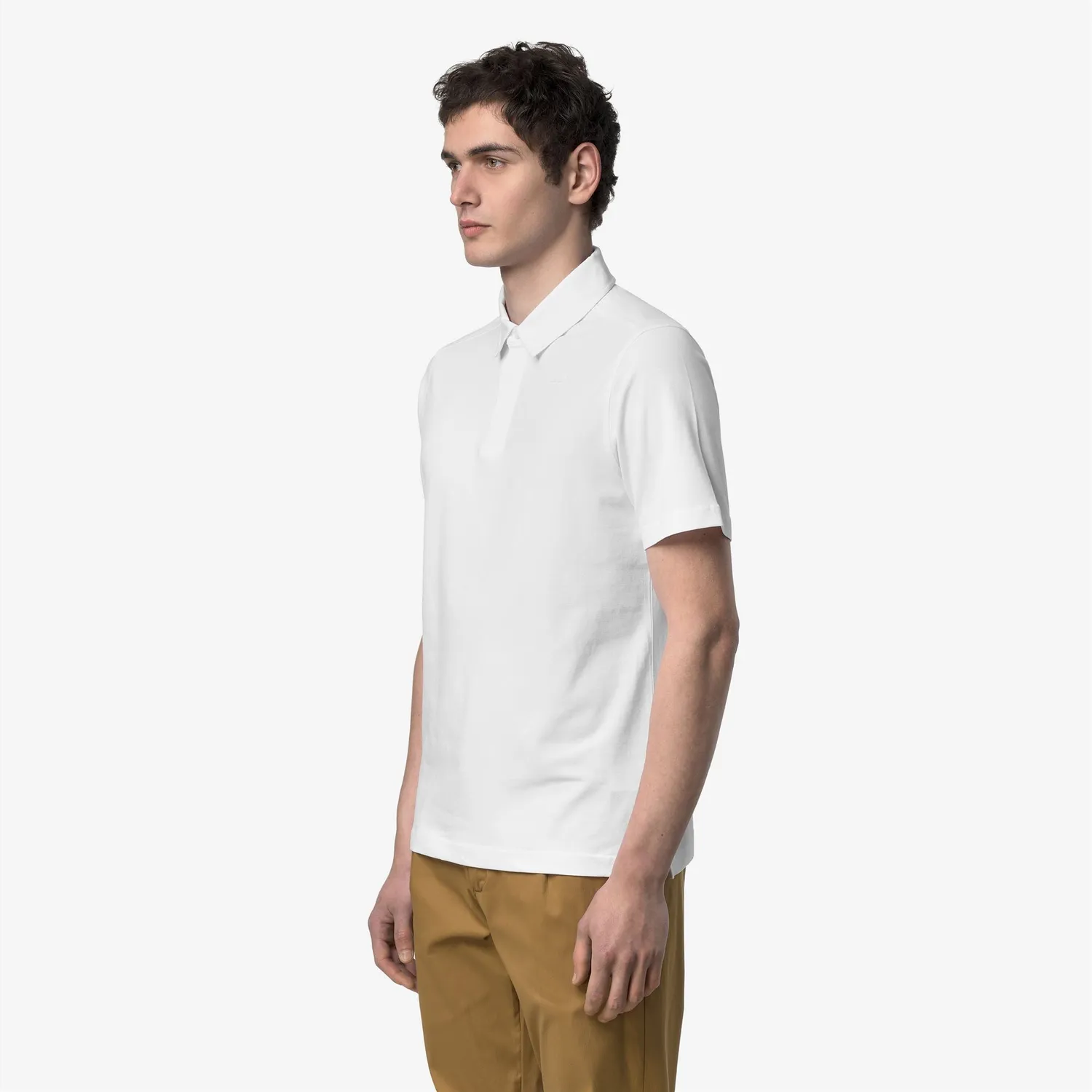 K-Way Viggo Lt Stretch Jersey polo alb slim