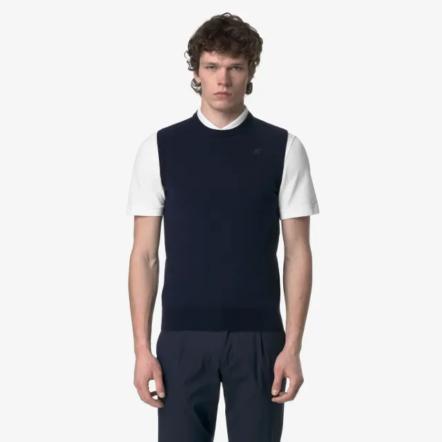 K-Way Jeano Cotton vesta barbati albastra bumbac