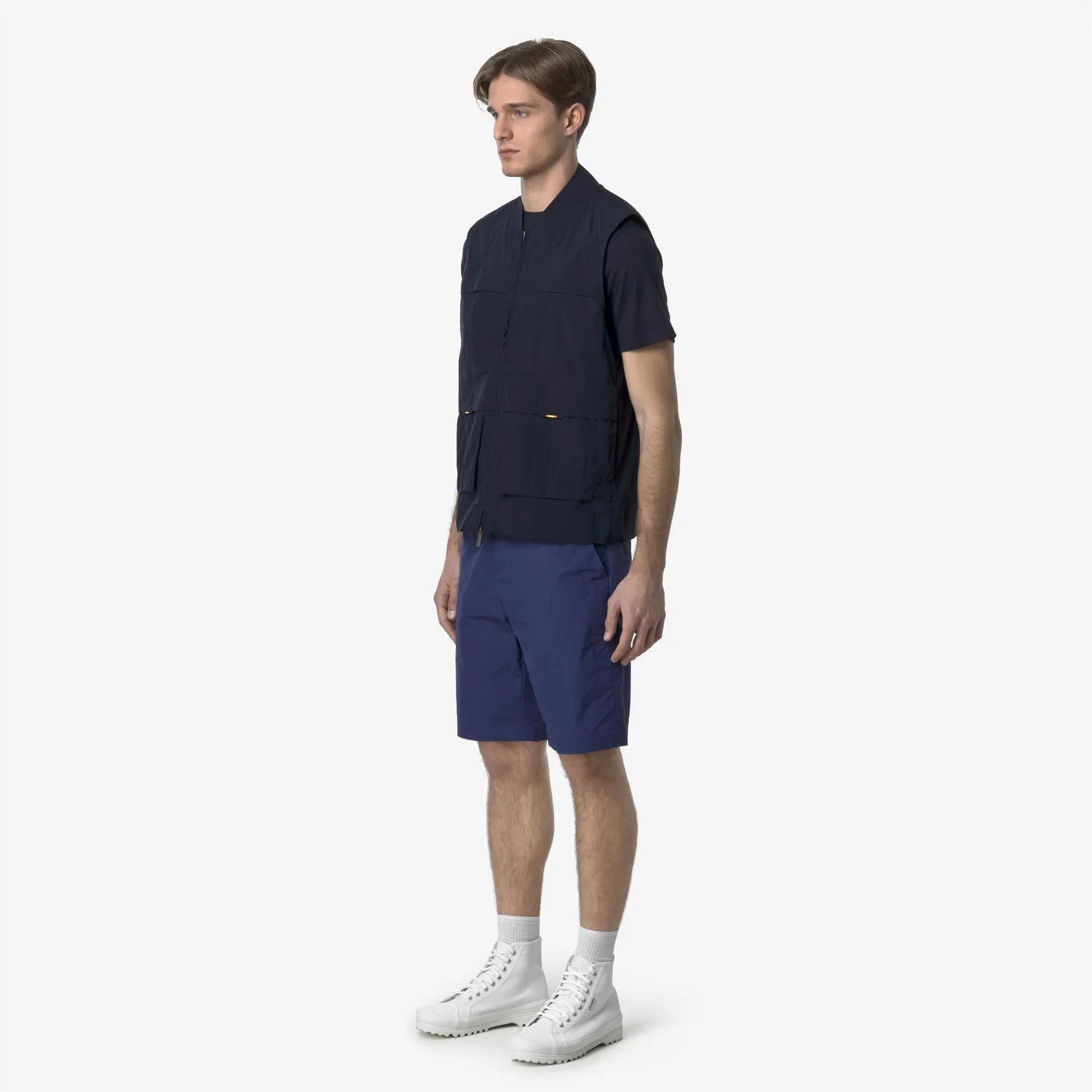 K-Way Cebar Cotton Like bermude albastru regular