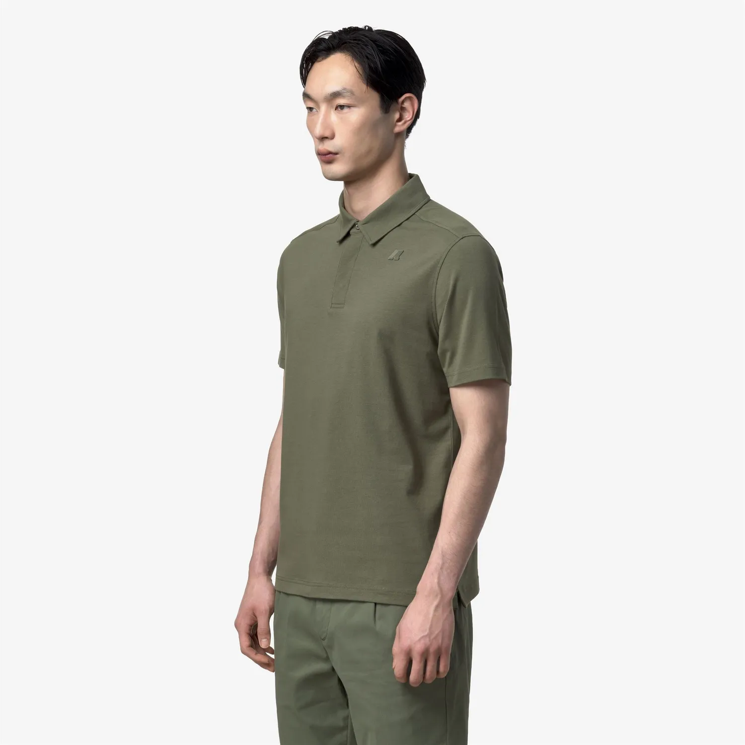 K-Way Viggo polo barbati verde bumbac stretch