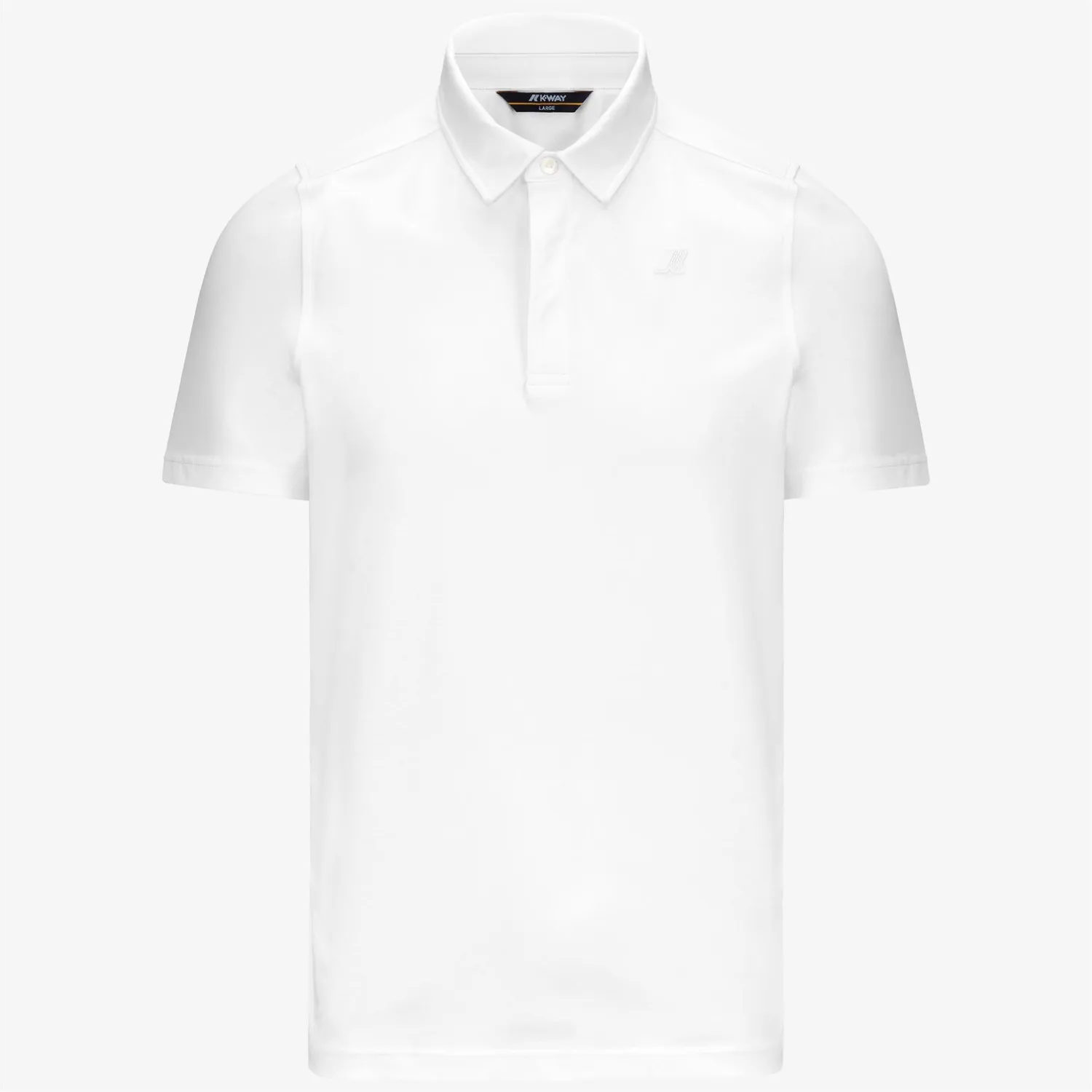 K-Way Vincelle Light Stretch Jersey polo barbati alb bumbac