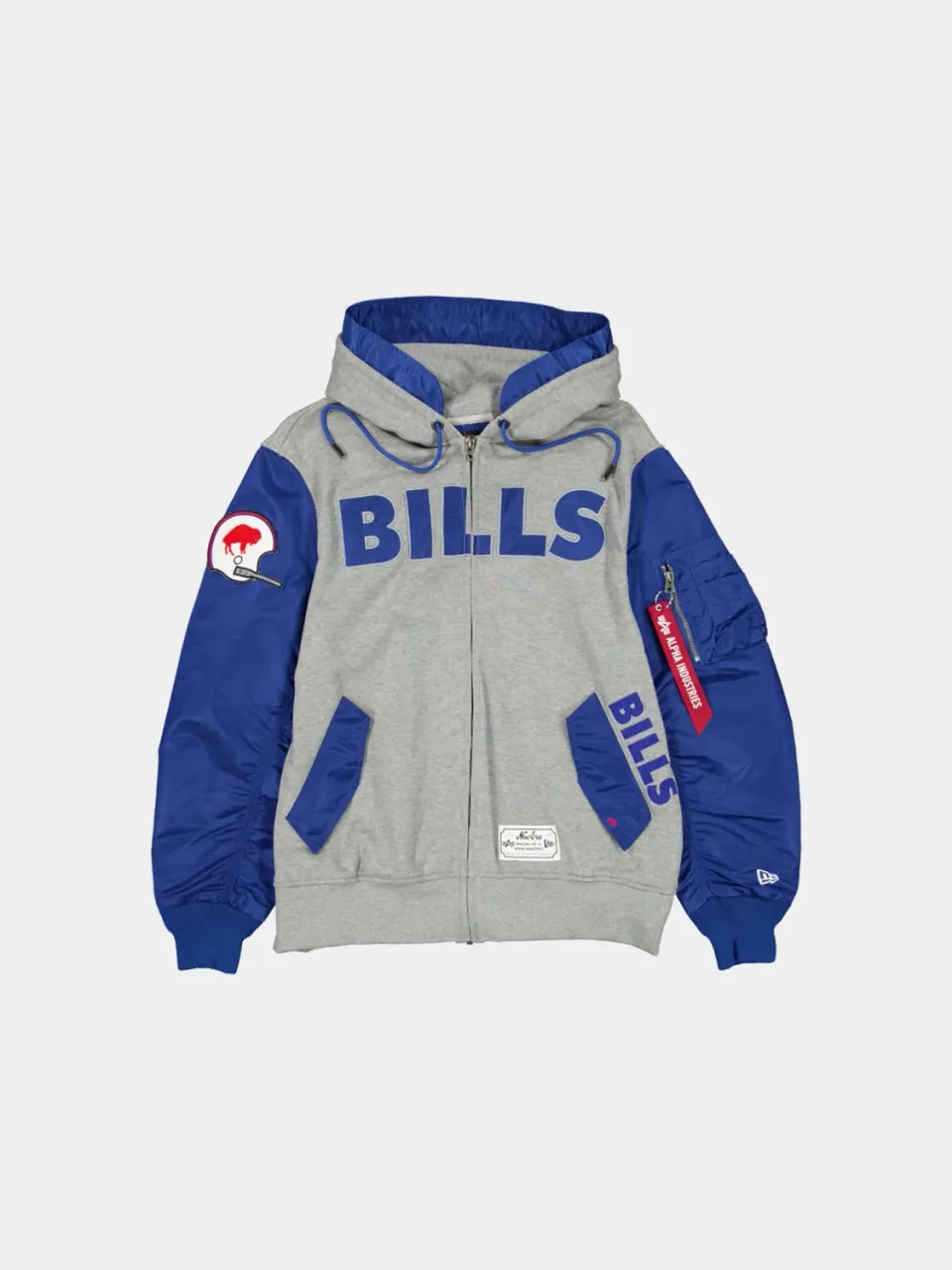 Alpha Industries Bills MA-1 hanorac albastru cu fermoar
