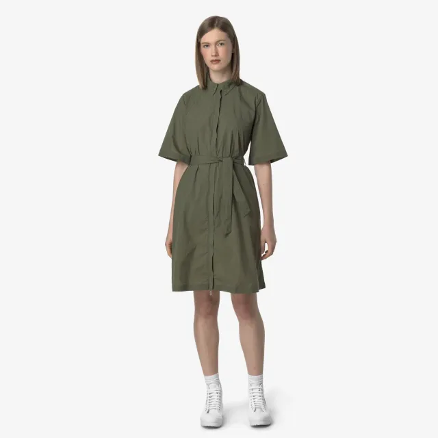 K-Way Lizy rochie dama verde impermeabila UV