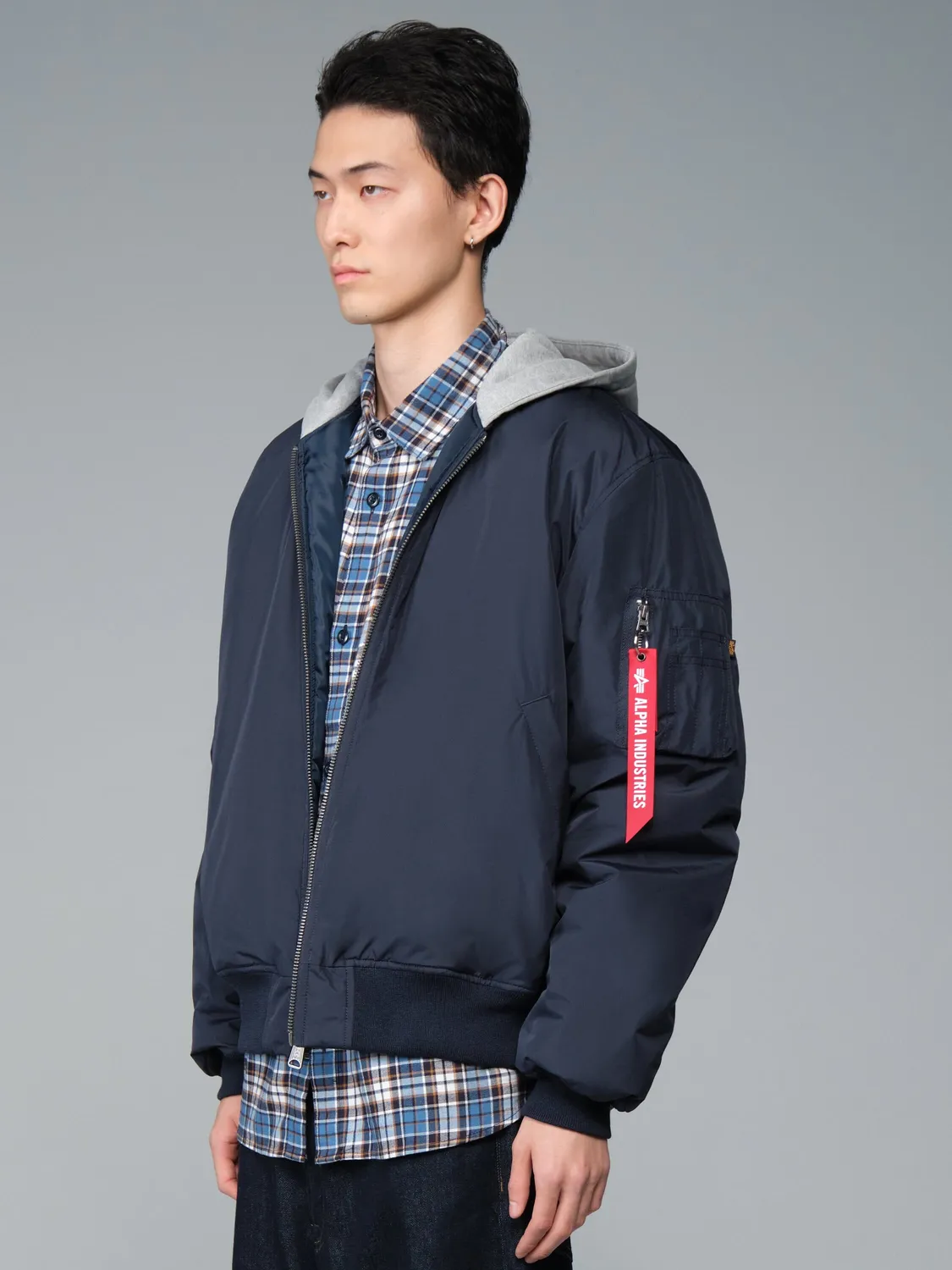 Alpha Industries Natus Relaxed geaca bomber albastru