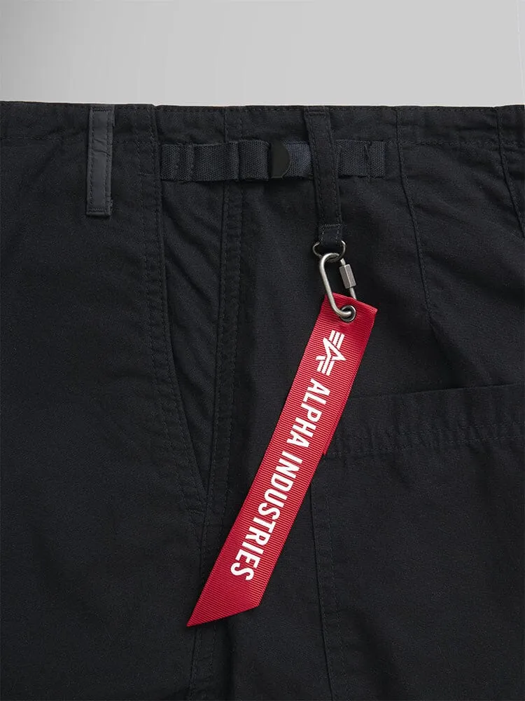 Alpha Industries Barrel Leg pantaloni negri talie înaltă